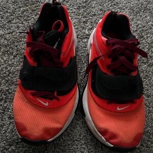 Nike Red and Black Athletic Sneakers